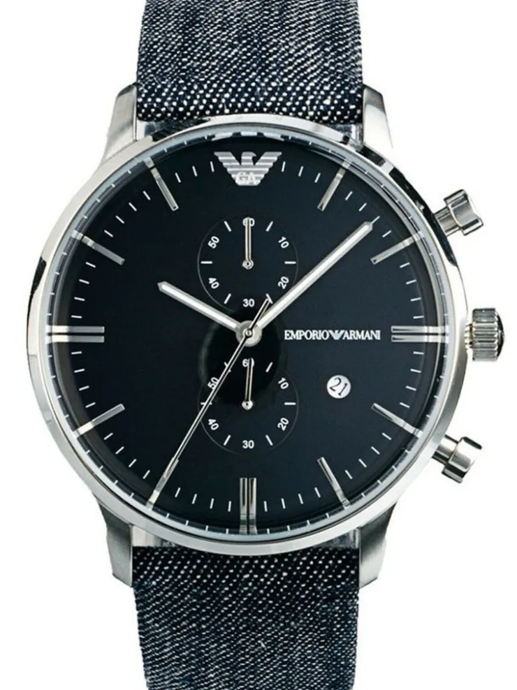 Heren Watch2DayNL Heren | Emporio Armani^Armani AR1690 Heren Horloge 43mm 5ATM