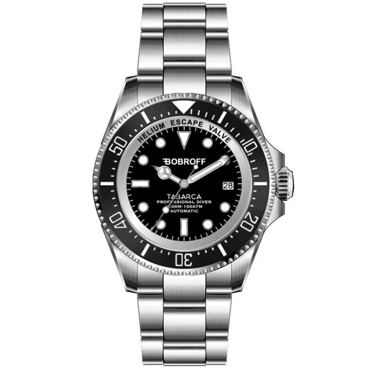 Heren Watch2DayNL Heren | Bobroff^Bobroff BF001 Heren Horloge 44mm 100ATM