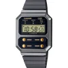 Watch2DayNL Casio^Casio A100WEGG-1A2E Unisex Horloge 33 mm 3 ATM