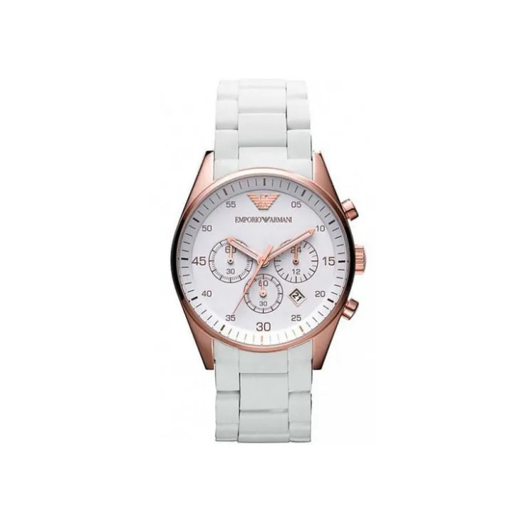 Watch2DayNL Emporio Armani^Emporio Armani AR5919 Dames Horloge 43mm 5ATM
