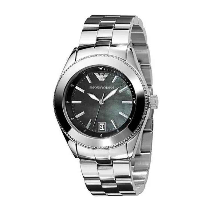 Watch2DayNL Emporio Armani^Emporio Armani AR0708 Dames Horloge 39mm 5ATM