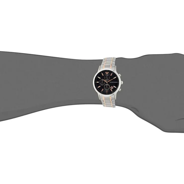 Watch2DayNL Emporio Armani^Emporio Armani AR11165 Heren Horloge 43mm 5ATM