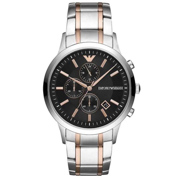 Watch2DayNL Emporio Armani^Emporio Armani AR11165 Heren Horloge 43mm 5ATM