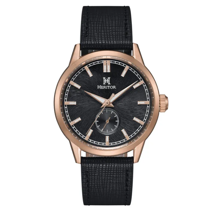 Heren Watch2DayNL Heren | Heritor^Heritor Automatic Argento HERHS3804 Heren Horloge 45mm 10 ATM
