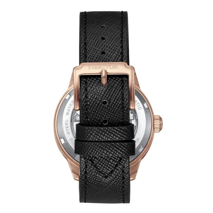 Heren Watch2DayNL Heren | Heritor^Heritor Automatic Argento HERHS3804 Heren Horloge 45mm 10 ATM