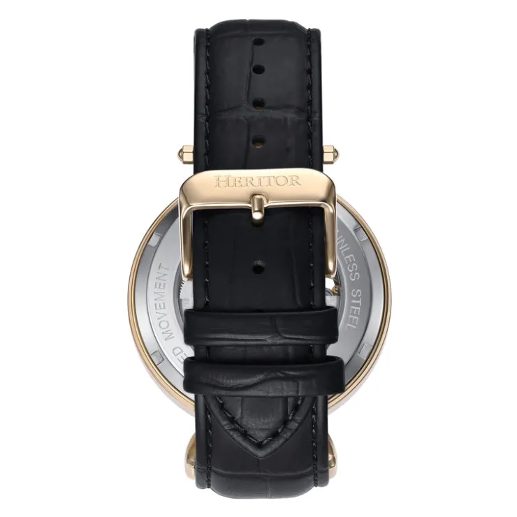 Heren Watch2DayNL Heren | Heritor^Heritor Automatic Lincol HERHS3604 Heren Horloge 45mm 5 ATM