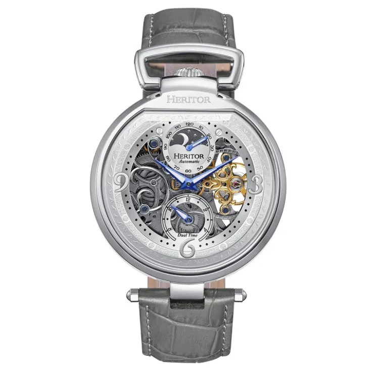 Heren Watch2DayNL Heren | Heritor^Heritor Automatic Lincoln HERHS3602 Heren Horloge 45mm 5 ATM