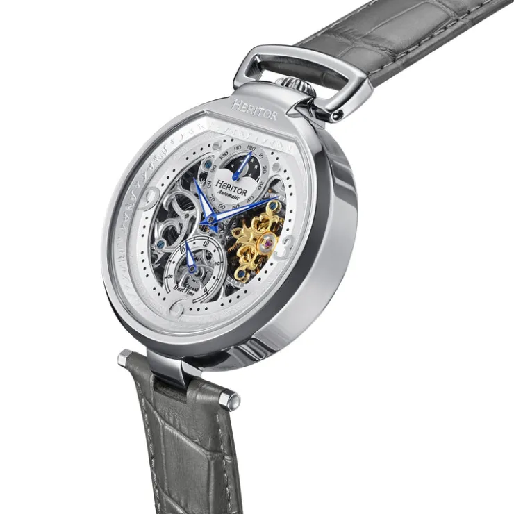 Heren Watch2DayNL Heren | Heritor^Heritor Automatic Lincoln HERHS3602 Heren Horloge 45mm 5 ATM