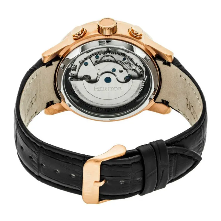 Watch2DayNL Heritor^Heritor Hannibal HERHR4105 Heren horloge 44mm 5 ATM