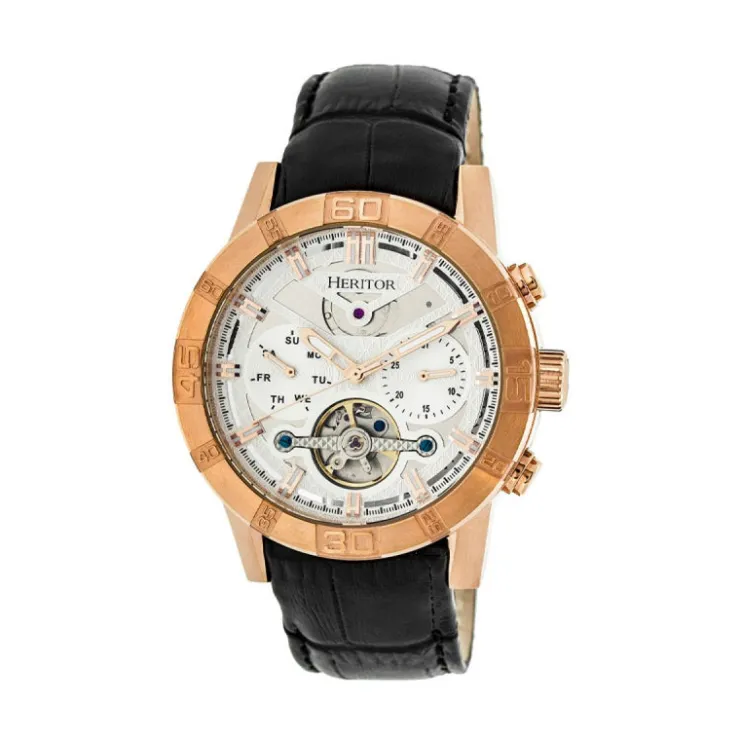 Watch2DayNL Heritor^Heritor Hannibal HERHR4105 Heren horloge 44mm 5 ATM