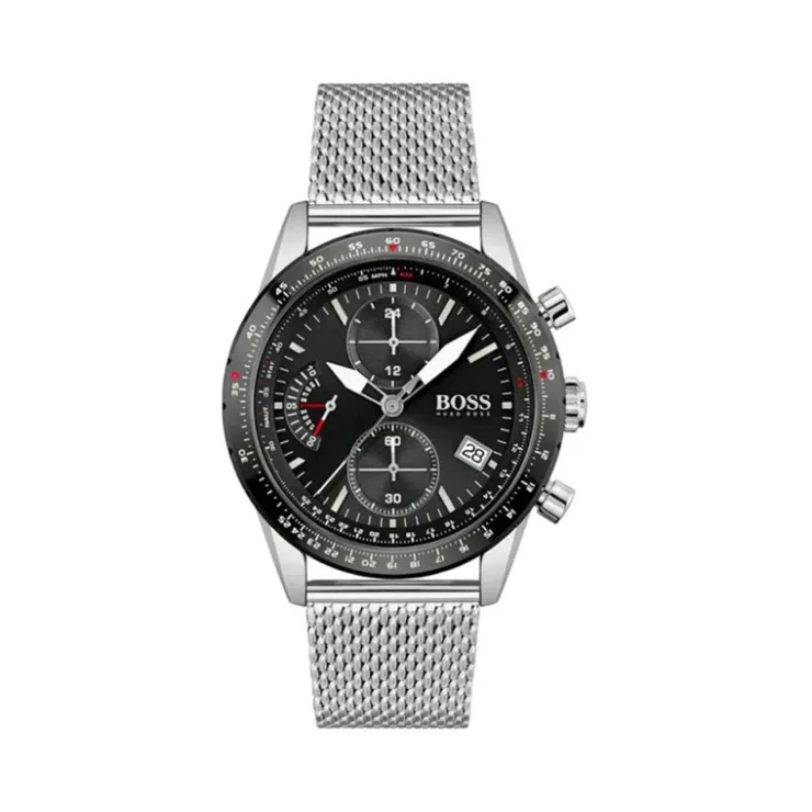 Watch2DayNL Hugo Boss^Hugo Boss Pilot Edition HB1513886 Heren Horloge 44mm 5 ATM