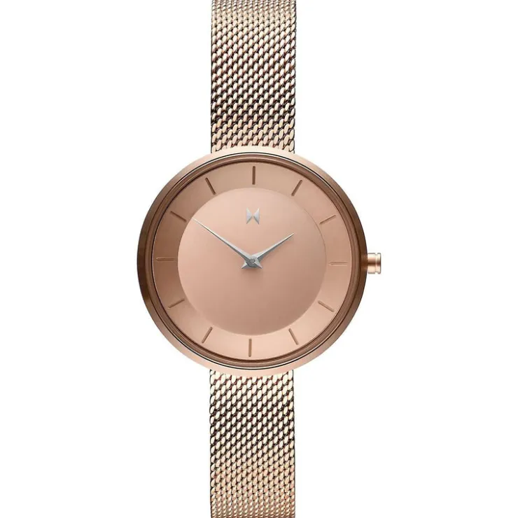 DAMES Watch2DayNL Dames^Mvmt D-FB01-RGS Dames Horloge 32mm 5 ATM