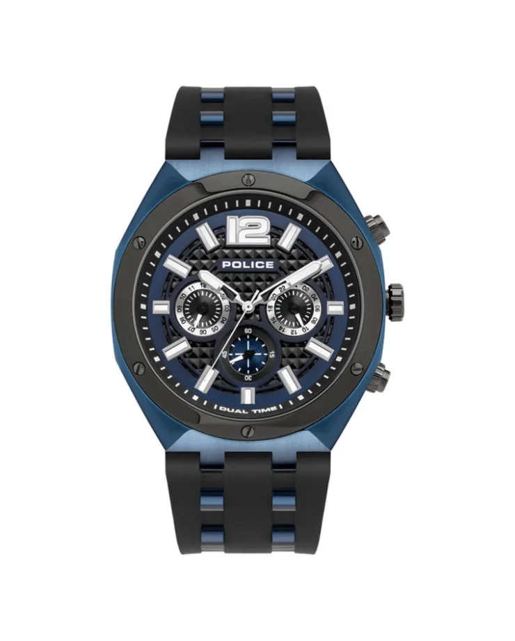 Heren Watch2DayNL Heren^Police PL15995JSBLU03P Heren Horloge 46mm 5 ATM