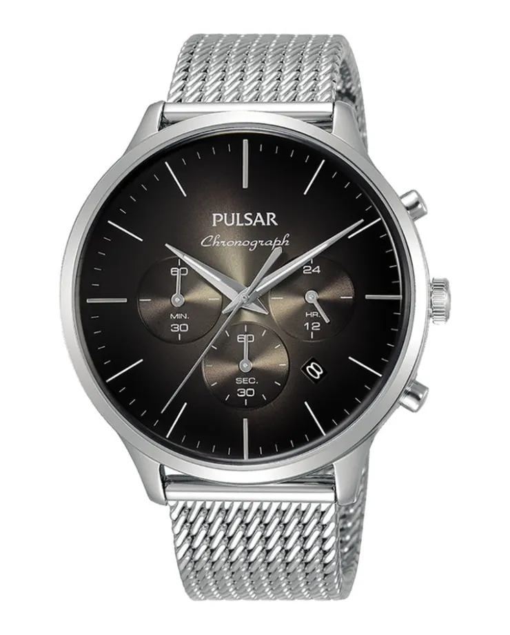 Heren Watch2DayNL Heren^Pulsar PT3A35X1 Heren Horloge 43mm 10 ATM