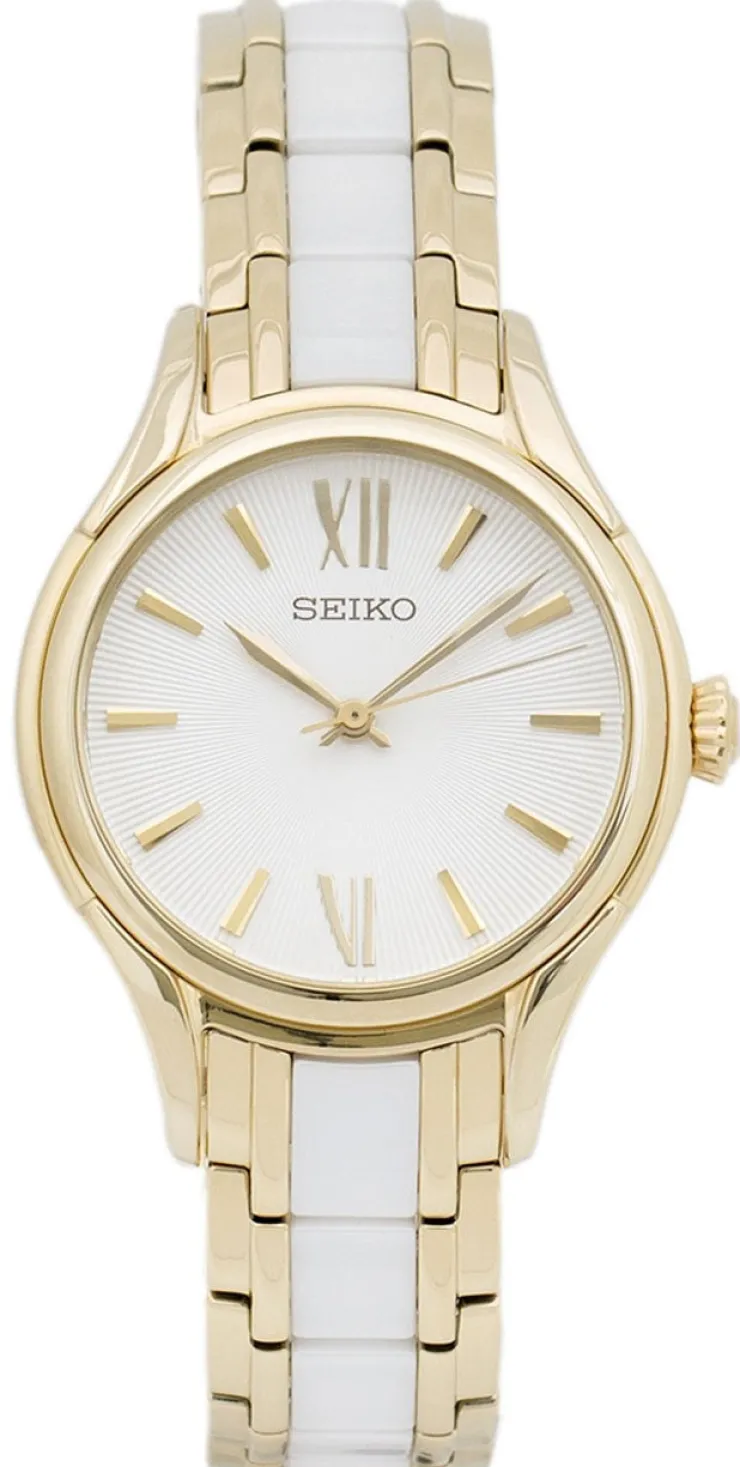 DAMES Watch2DayNL Dames | Seiko^Seiko SRZ398P1 Dames Horloge 28mm 3 ATM