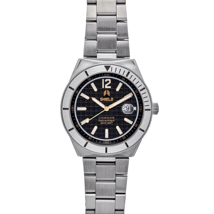 Heren Watch2DayNL Heren | Shield^Shield Condor SLDSH118-1 Heren Horloge 46mm 20 ATM
